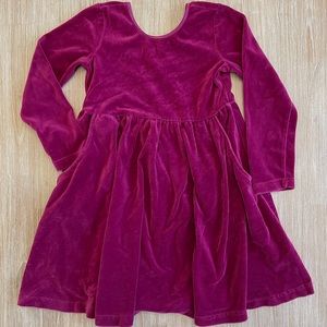 Hanna Andersson Velvet Power Twirl Dress Size 7